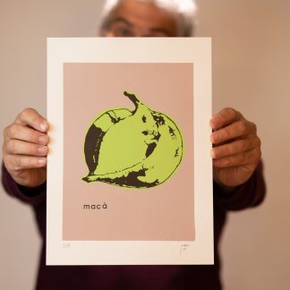 Serigrafia «A Maçã» (homenagem à Andy Warhol)